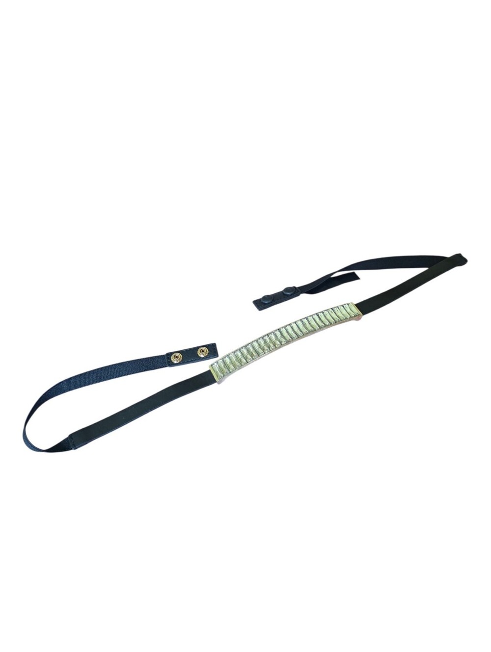 Stretch Baguette Rhinestone Belt